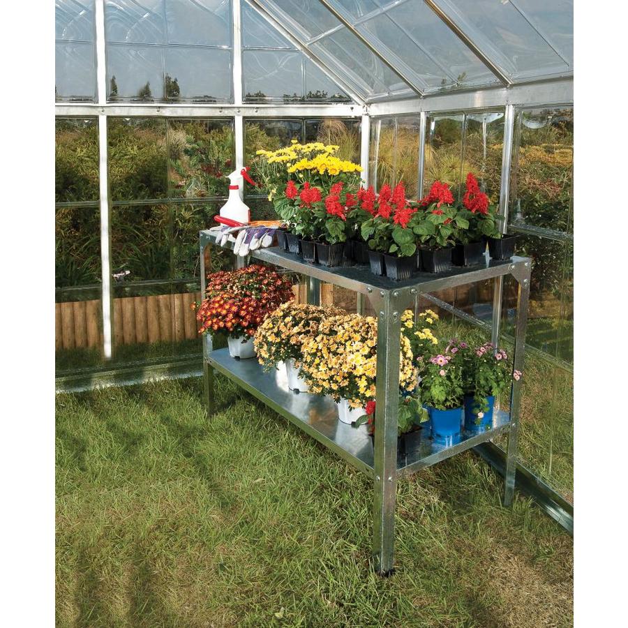 Shop Palram 3.75-ft L x 1.645-ft W x 2.625-ft H Metal Greenhouse ...