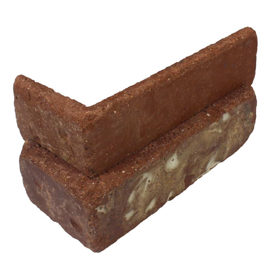 Old Mill Thin Brick Systems Colonial Boston Mill 2.25-in x 7.625-in Outside Corner Brick Veneer