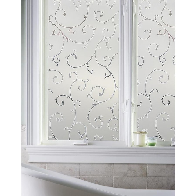 Artscape Etched Lace 36-in x 72-in Etched Lace Design Pattern Privacy ...