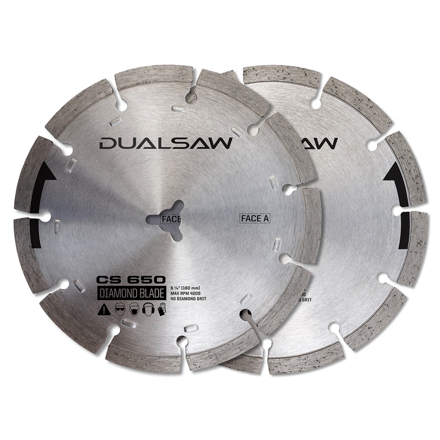 DualSaw Dual 2Pack 61/4in Masonry Diamond Circular Saw Blade Set at