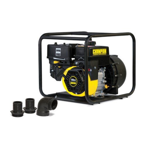 Champion Power Equipment 6.5HP Cast Iron Transfer Pump in the Water
