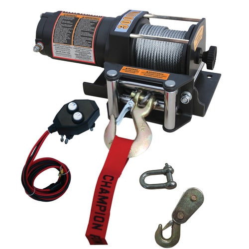 CHAMPION 1.34-HP 3000 lb Universal Winch at Lowes.com