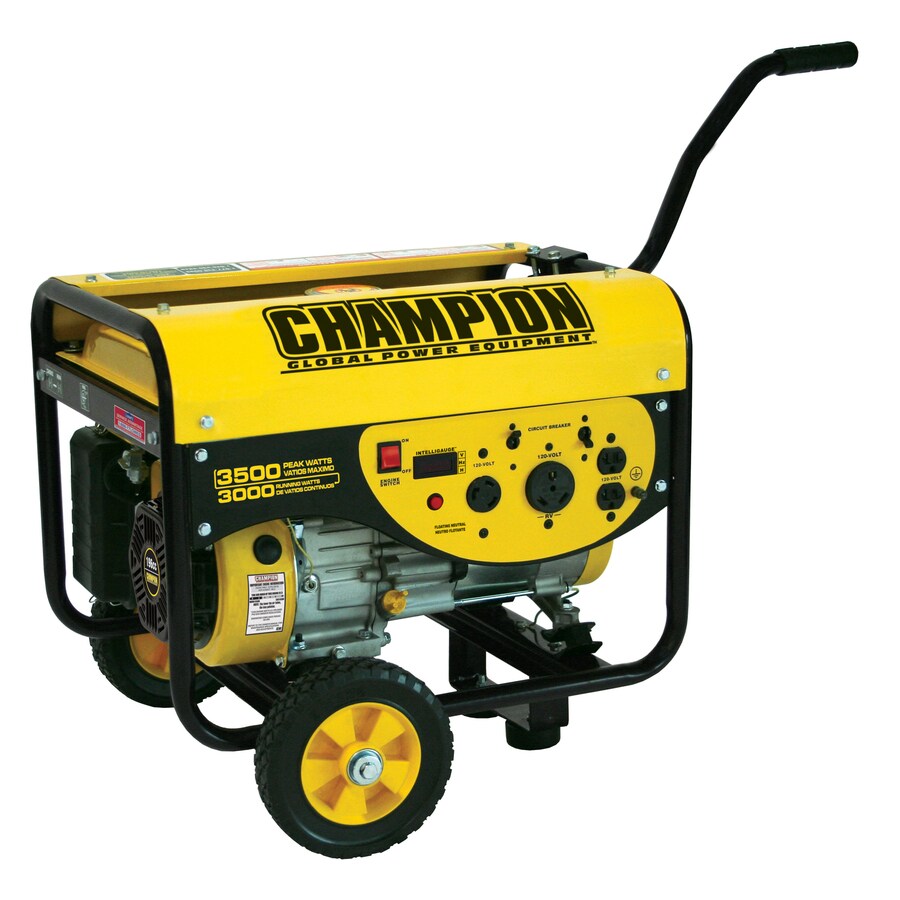 CHAMPION 3,000-Running-Watt Portable Generator with Champion Engine