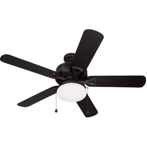 52 In Bronze Outdoor Ceiling Fan With Light Kit Energy Star