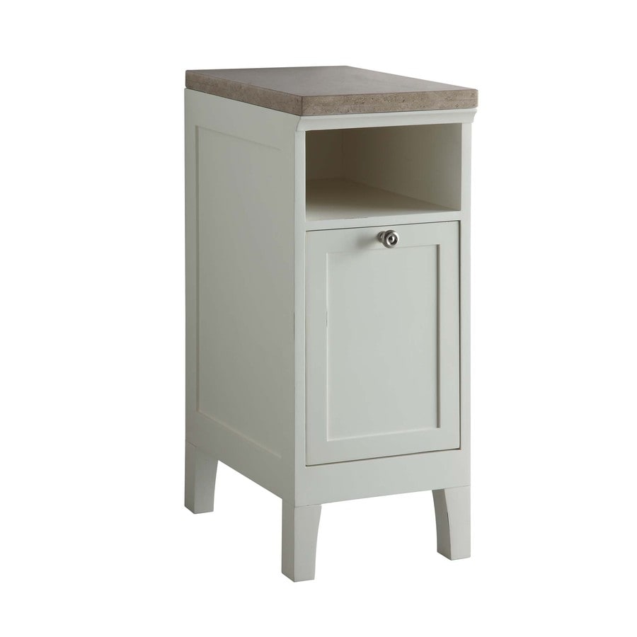 Allen Roth Windelton 32 1 4 In H X 13 W 19 2 D White Storage Cabinet Product Image 1 Allen Roth Windelton 32 4 In H X 13