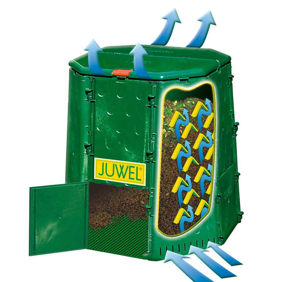Exaco 187Gallon Plastic Stationary Composter at