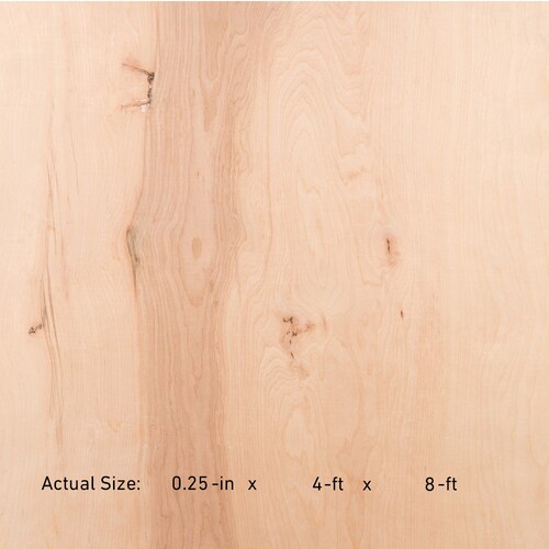 Top Choice 1/4in HPVA Birch Plywood, Application as 4 x 8 in the