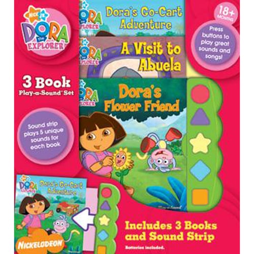 Dora the Explorer 3 Book Play a Sound Set in the Books department at ...