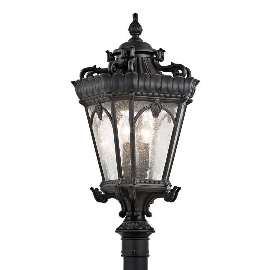 Kichler 9559BKT Tournai 30-in H Textured Black Post Light
