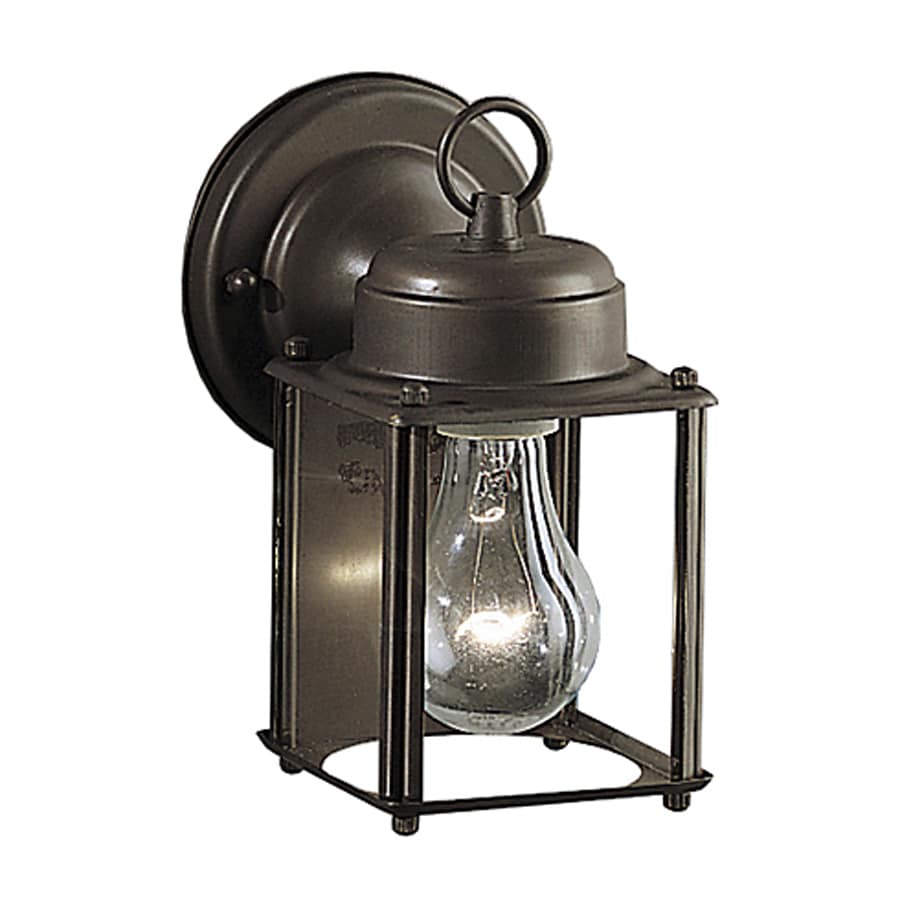 Shop Kichler New Street 8.25-in H Olde Bronze Outdoor Wall Light at Lowes.com