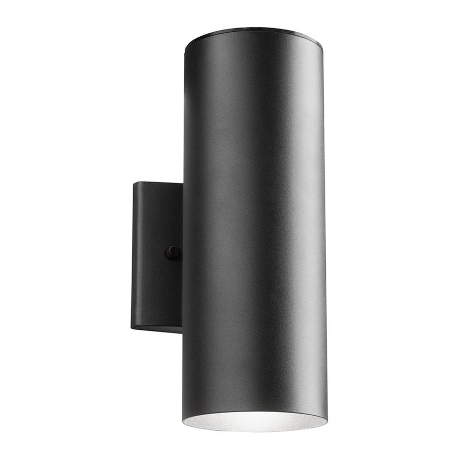 Kichler 12-in H Textured Black LED Outdoor Wall Light at Lowes.com