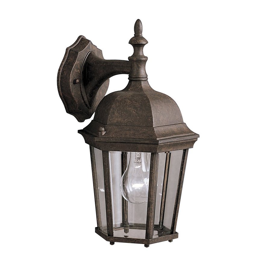 Shop Kichler Madison 14.75-in H Tannery Bronze Outdoor Wall Light at ...