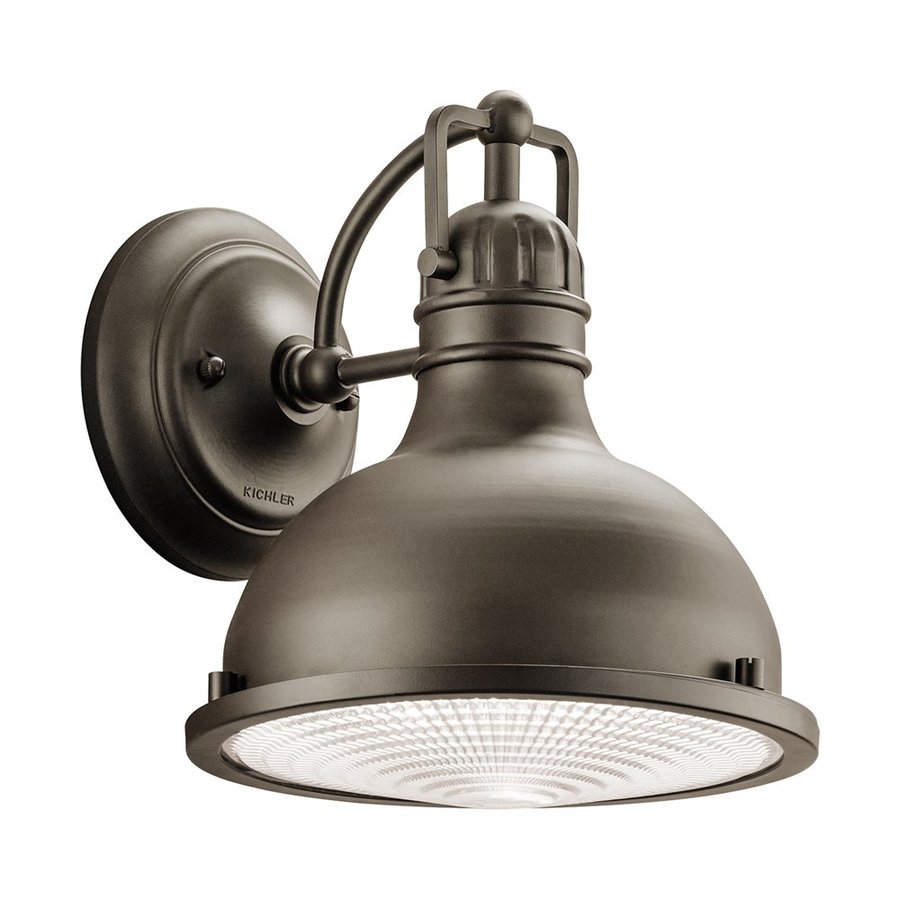 Shop Kichler Hatteras Bay 9.5-in H Olde Bronze Dark Sky Outdoor Wall Light at Lowes.com
