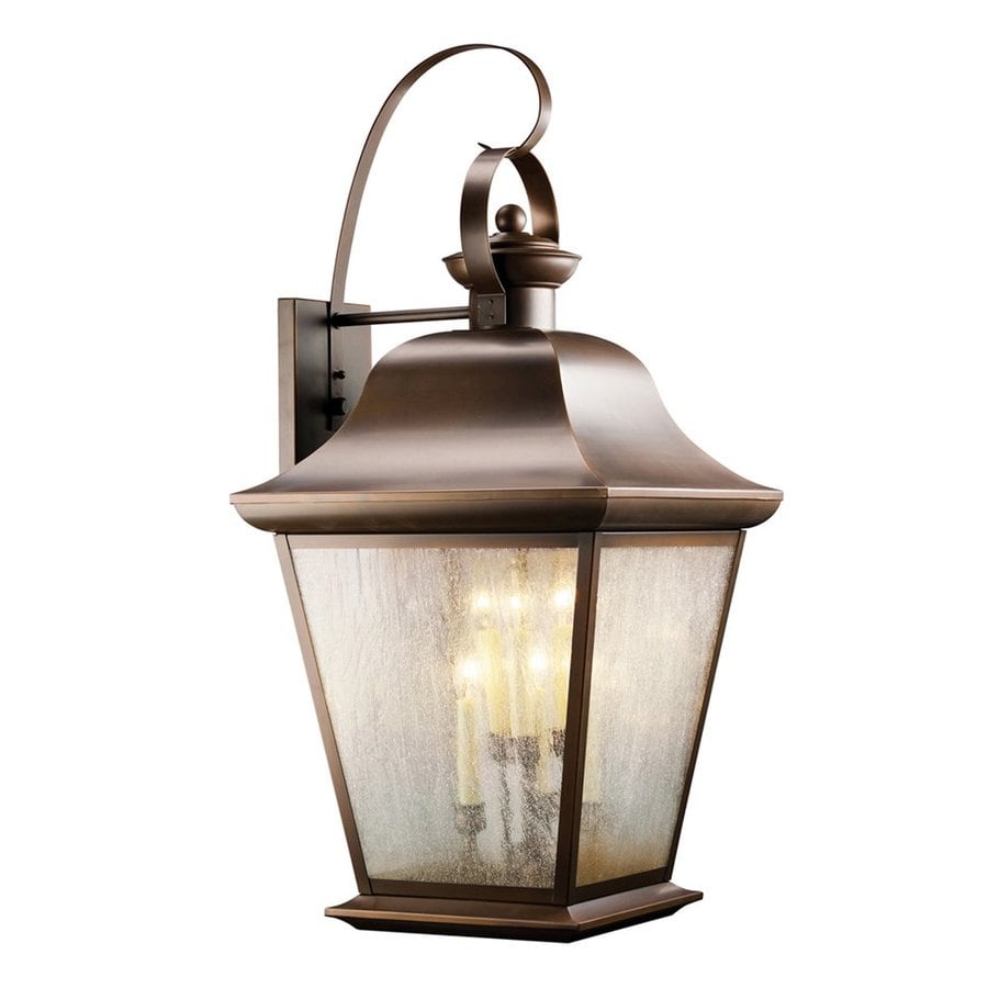 Kichler Mount Vernon 32.5-in H Olde Bronze Outdoor Wall Light at Lowes.com