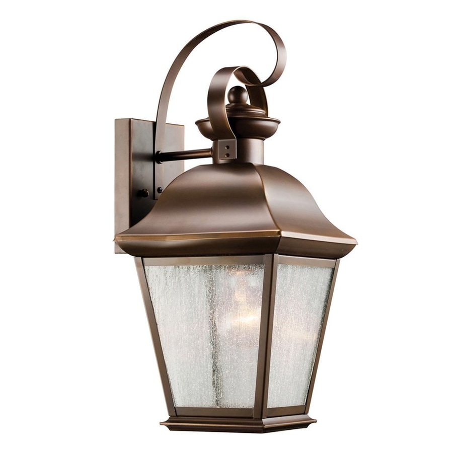 Shop Kichler Lighting Mount Vernon 16.75-in H Olde Bronze Outdoor Wall ...