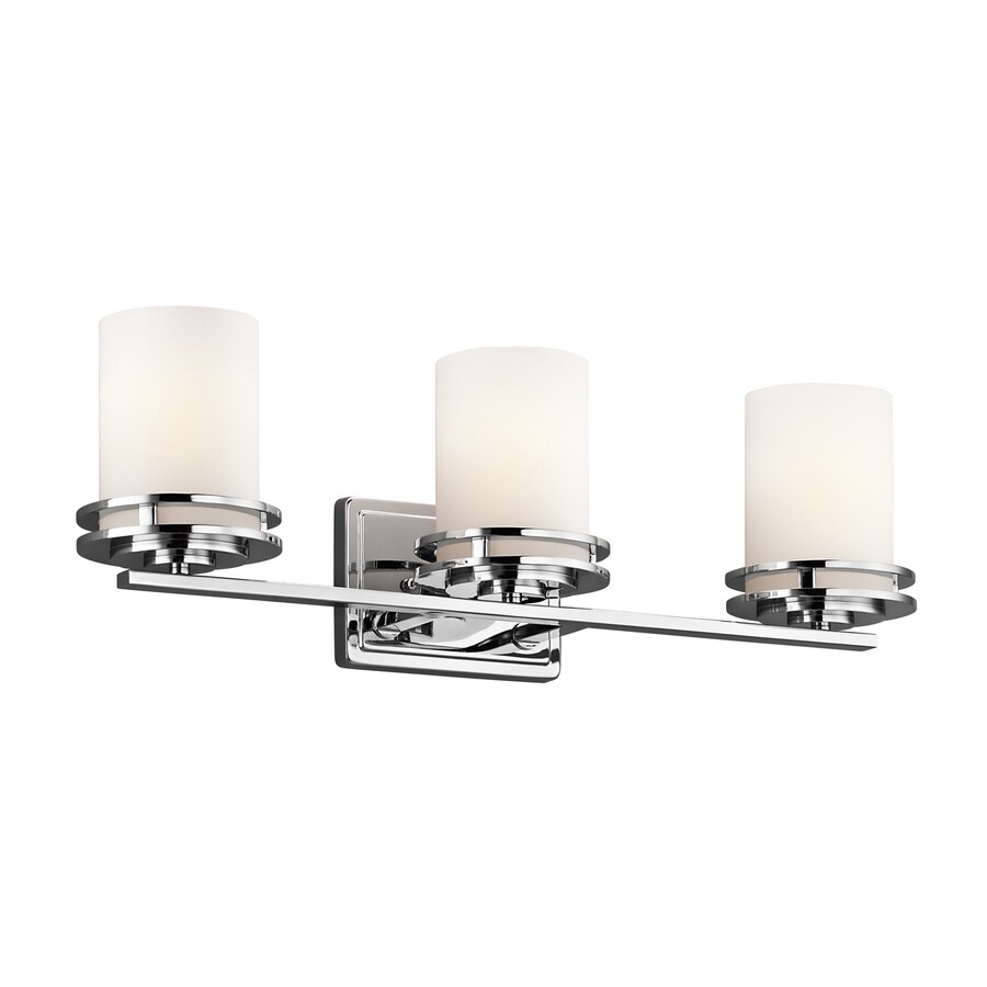 Shop Kichler Hendrik 3-Light 7.75-in Chrome Cylinder Vanity Light at Lowes.com