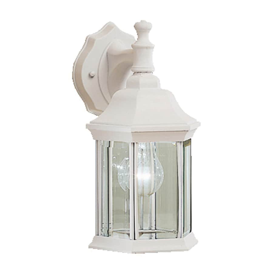 Shop Kichler Chesapeake 11.75-in H White Outdoor Wall Light at Lowes.com