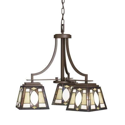 Kichler Lighting Denman 3 Light Olde Bronze Tiffany Style Kichler Lighting Denman 3 Light Olde Bronze Tiffany Style