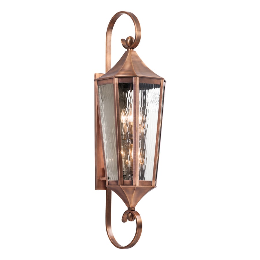 Kichler Lighting Rochdale 46 75 In H Antique Copper Outdoor Kichler Lighting Rochdale 46 75 In H Antique Copper Outdoor Wall Light