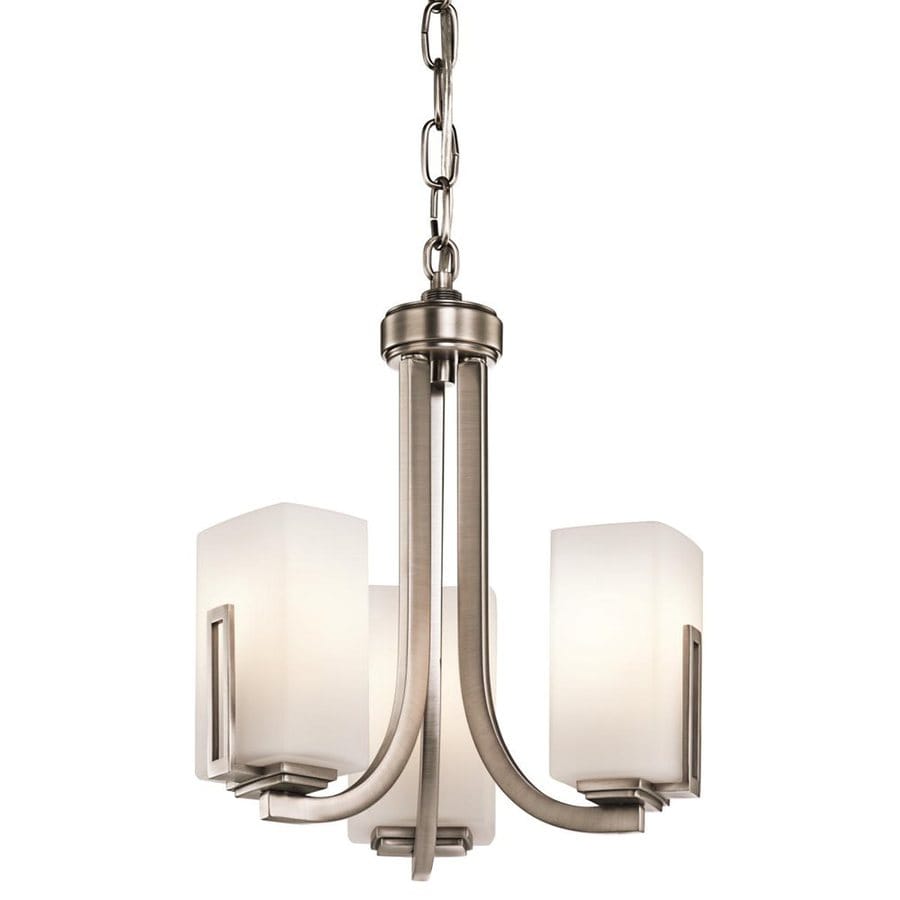 Kichler Lighting Leeds 3 Light Antique Pewter Chandelier At Kichler Lighting Leeds 3 Light Antique Pewter Chandelier