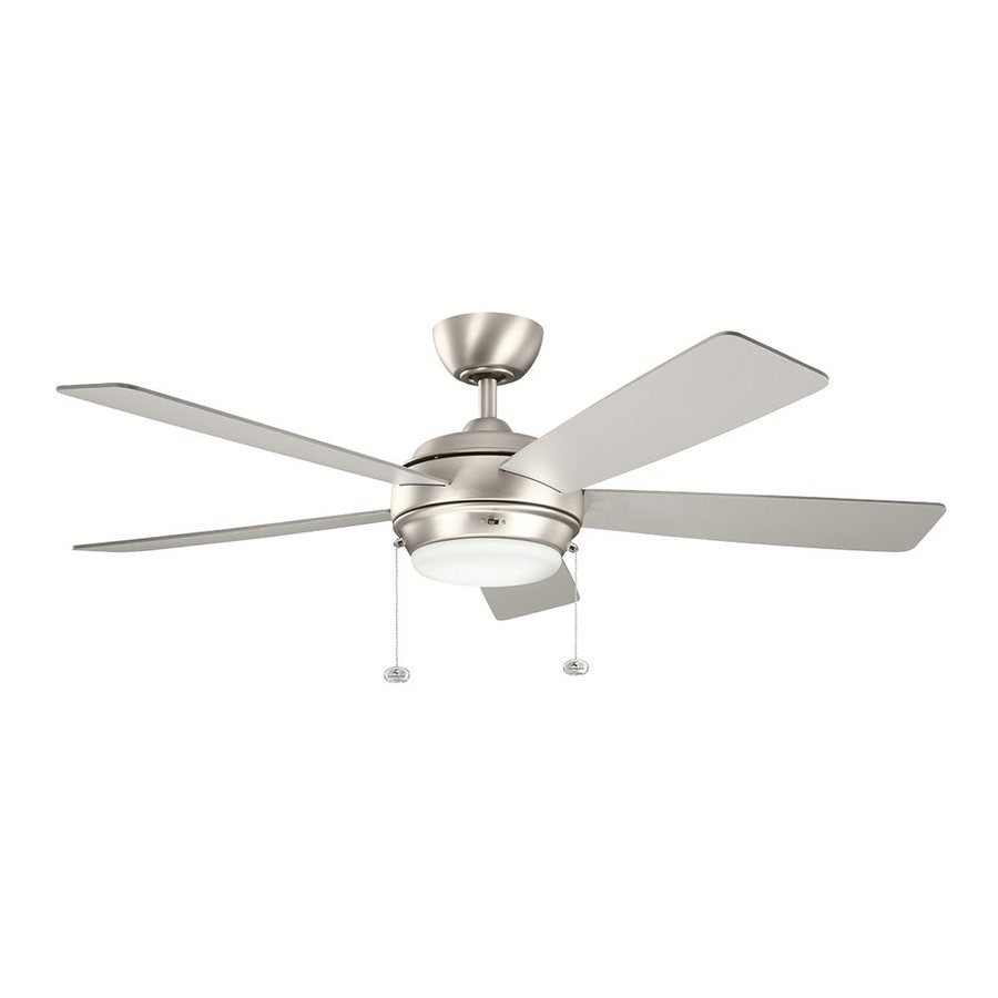 Kichler Starkk 52-in Brushed Nickel Indoor Ceiling Fan ...