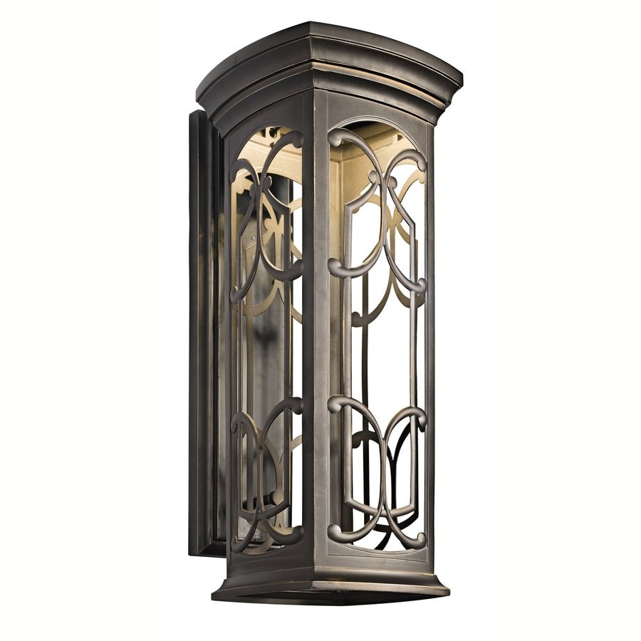 Shop Kichler Franceasi 25-in H Olde Bronze Dark Sky LED Outdoor Wall Light at Lowes.com