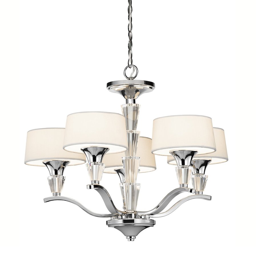 Kichler Crystal Persuasion 5-Light Polished Chrome Modern/Contemporary Chandelier