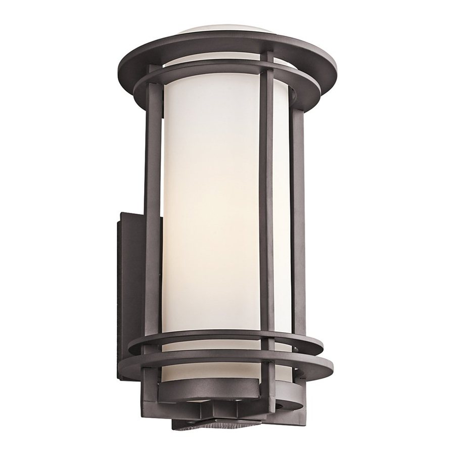 Kichler Pacific Edge 16-in H Architectural Bronze Outdoor Wall Light at ...