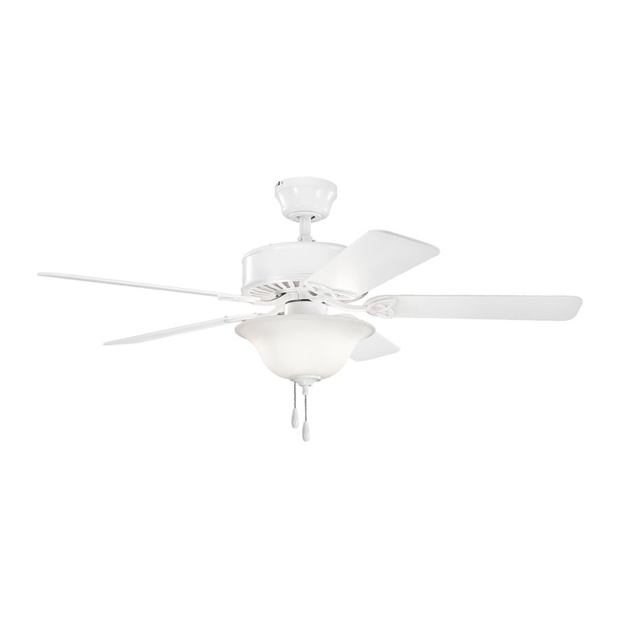 Kichler 330103WH Renew Select ES 50-in White Indoor Ceiling Fan with Light Kit