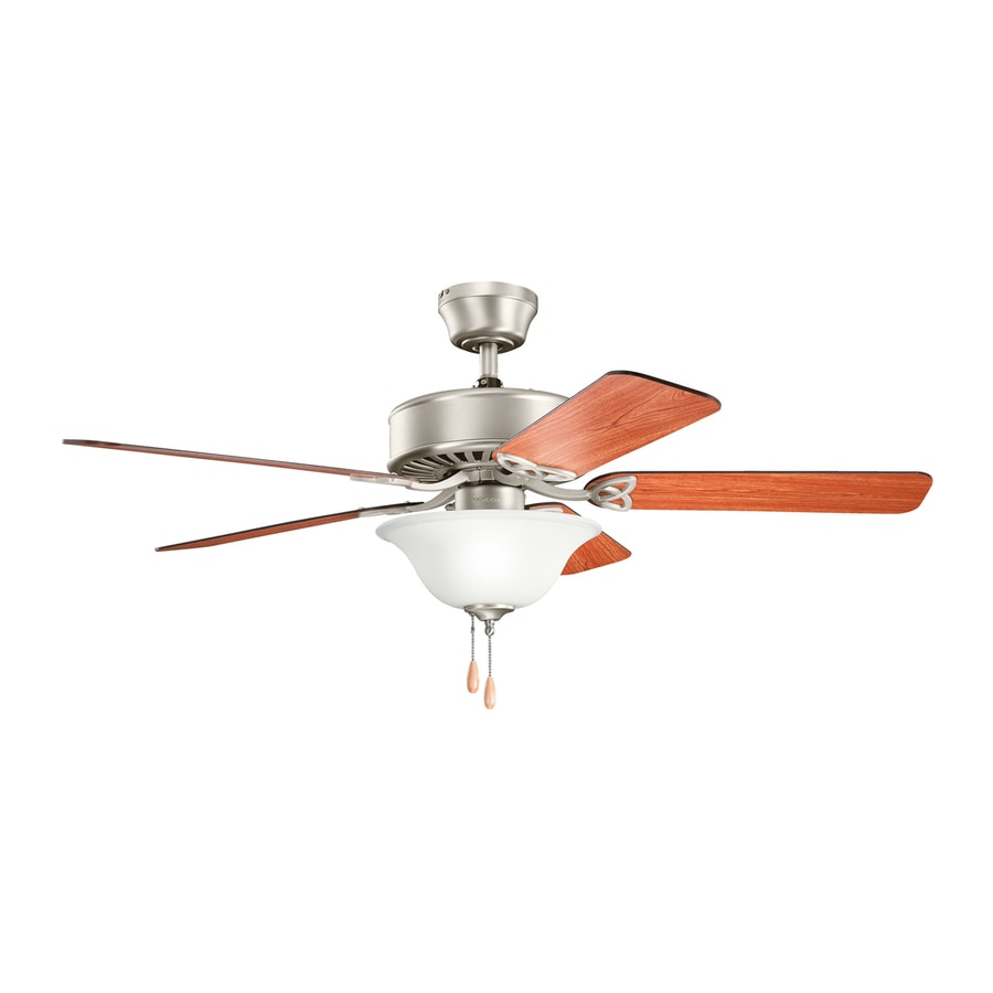 Kichler Renew Select 50 In Brushed Nickel Indoor Ceiling Fan Kichler Renew Select 50 In Brushed Nickel Indoor Ceiling Fan With Light Kit