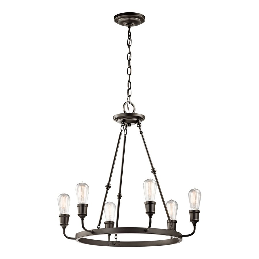 Kichler Lucien 6Light Olde Bronze Transitional Abstract Chandelier in