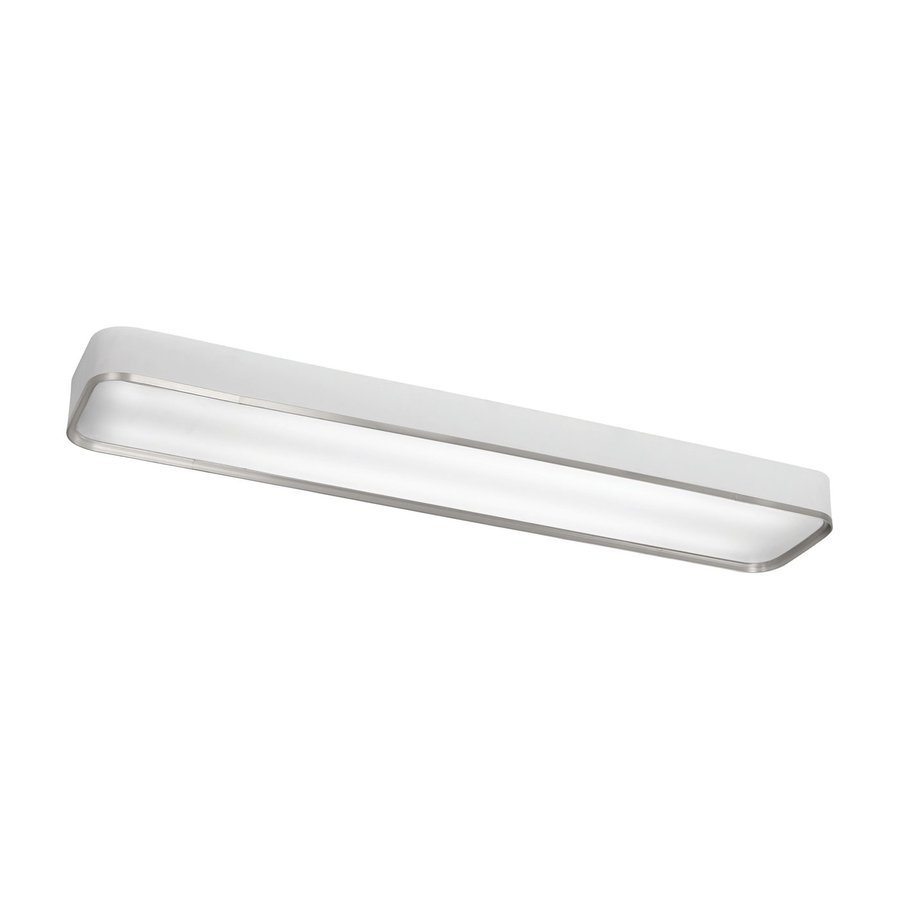 Kichler Pira White Acrylic Flush Mount Fluorescent Light Common 4 Ft Actual 50 In At