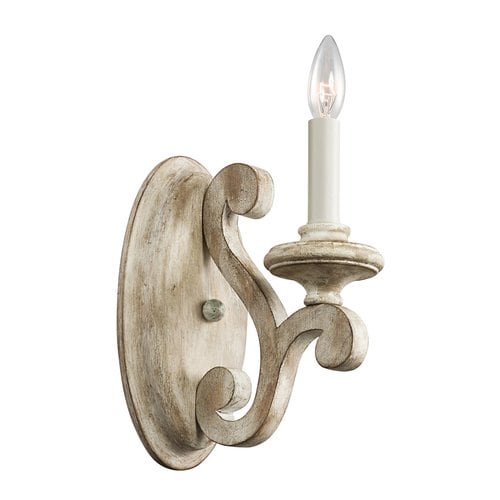 Kichler Lighting Hayman Bay 6in W 1Light Distressed Antique White