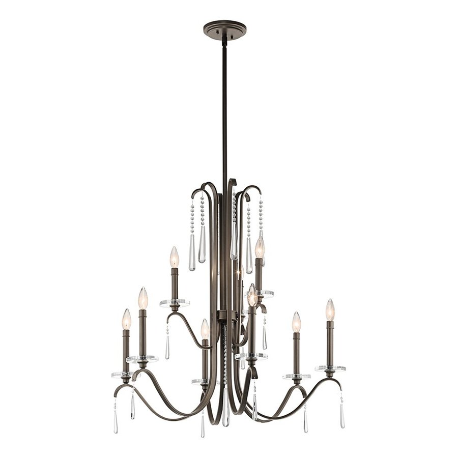 Shop Kichler Lighting Tara 32in 9Light Olde Bronze Candle Chandelier