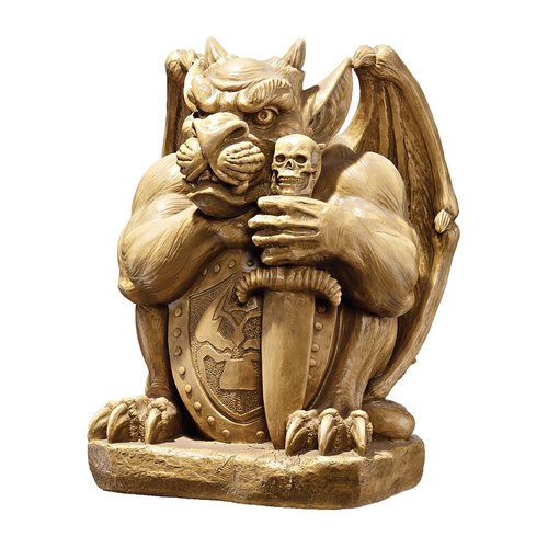 Design Toscano Gargoyle Sculpture in the Outdoor Halloween Decorations