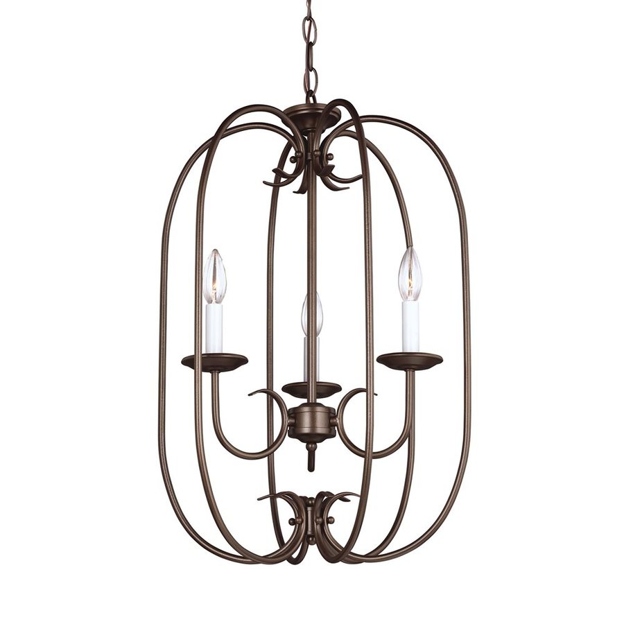 Sea Gull Lighting Holman 16 25 In 3 Light Bell Metal Bronze Sea Gull Lighting Holman 16 25 In 3 Light Bell Metal Bronze Vintage Cage Chandelier