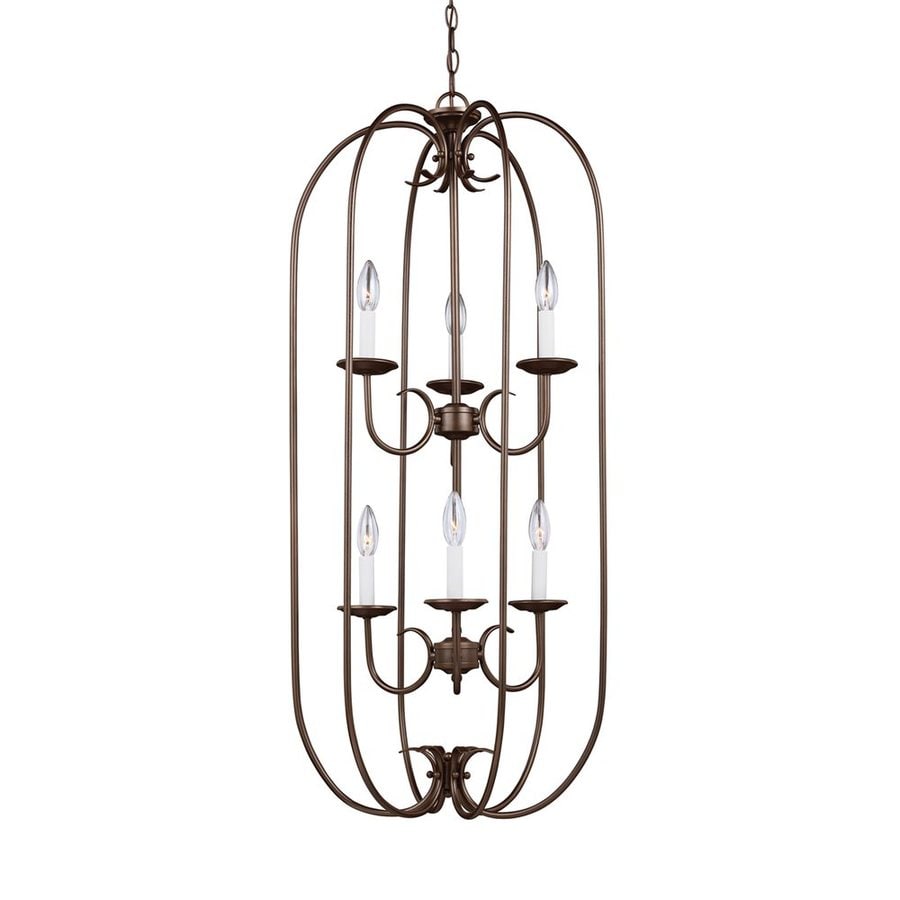 Sea Gull Lighting Holman 18 In 6 Light Bell Metal Bronze Sea Gull Lighting Holman 18 In 6 Light Bell Metal Bronze Vintage Cage Chandelier