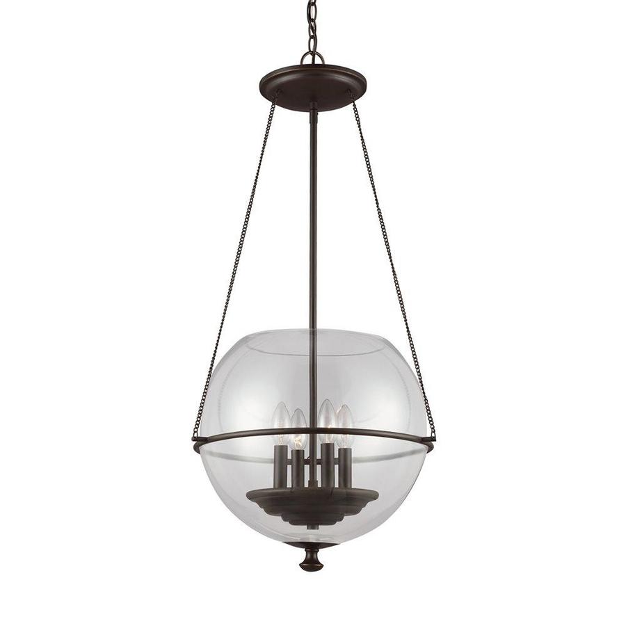 Sea Gull Lighting Havenwood Autumn Bronze Transitional Clear Sea Gull Lighting Havenwood Autumn Bronze Transitional Clear Glass Globe Pendant