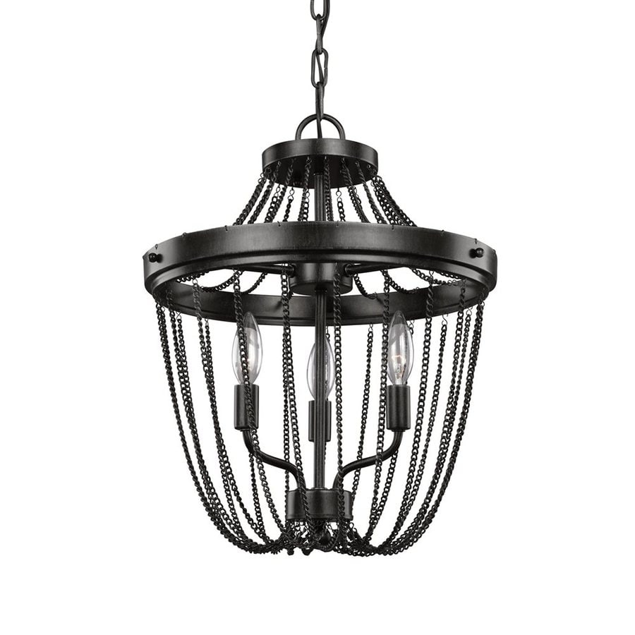 Sea Gull Lighting Kelvyn Park 15 In 3 Light Stardust Cage Sea Gull Lighting Kelvyn Park 15 In 3 Light Stardust Cage Chandelier
