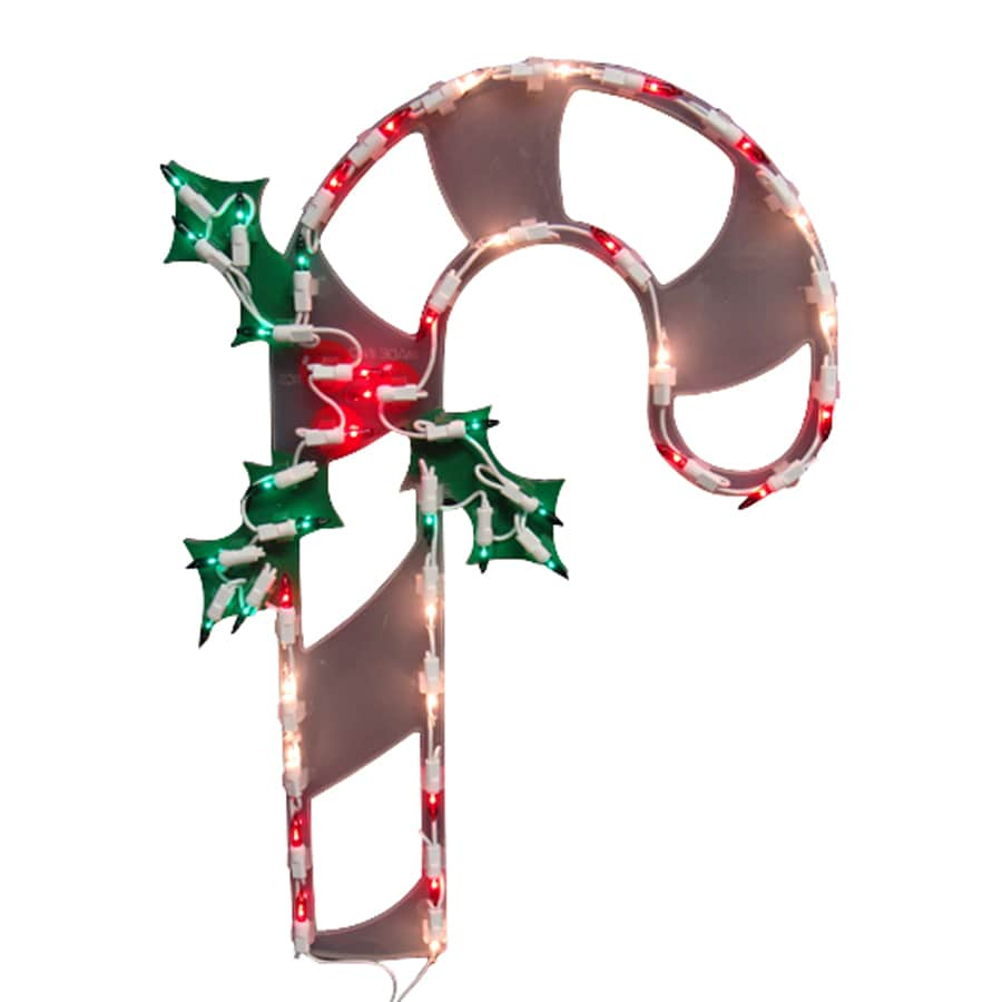 Northlight Impact Pre-Lit Candy Cane Sculpture with Multicolor