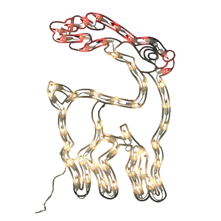 Northlight 17.5in WallMounted Reindeer Light Display with Multicolor