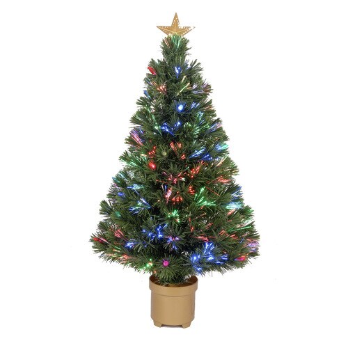 Merske Jolly Workshop 3-ft Pre-lit Artificial Christmas Tree with ...