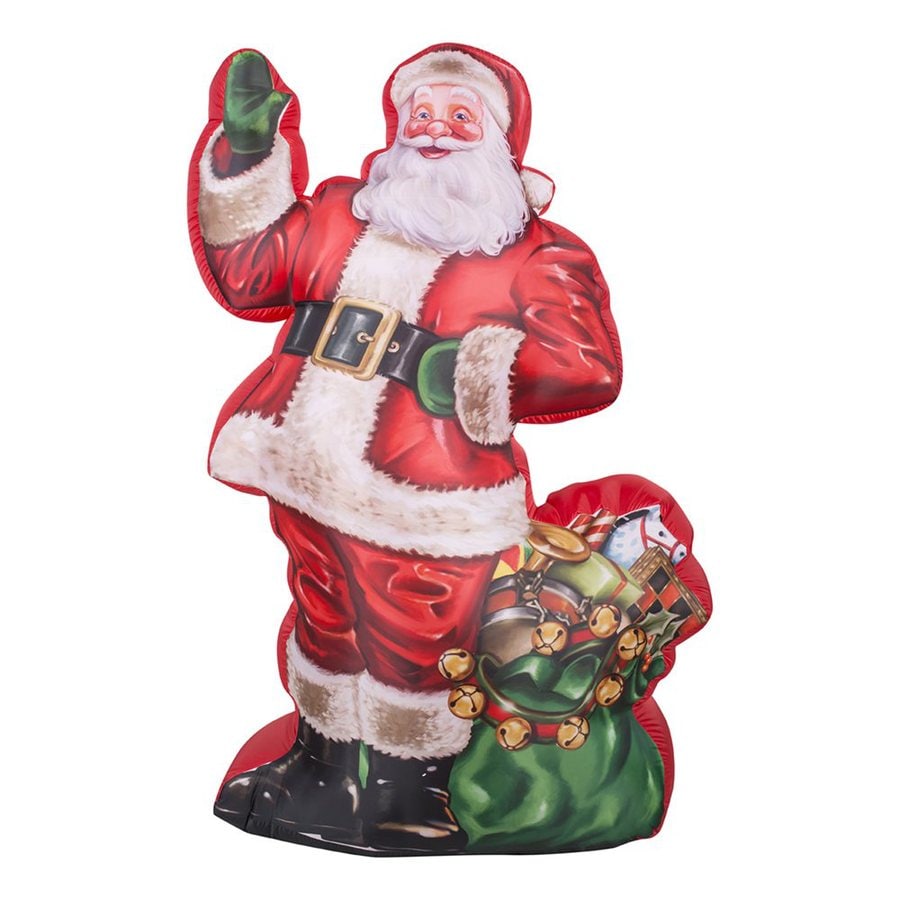 Gemmy 6.99-ft Lighted Santa Christmas Inflatable at Lowes.com