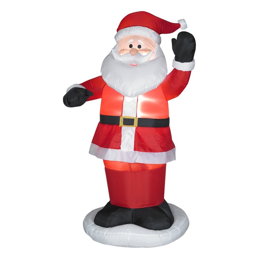 Gemmy 6-ft Animatronic Santa Christmas Inflatable at Lowes.com