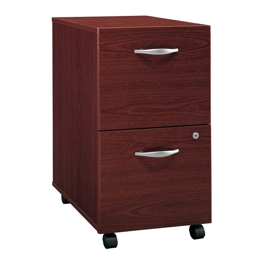 Bush Business Furniture Mahogany 2-Drawer File Cabinet at ...