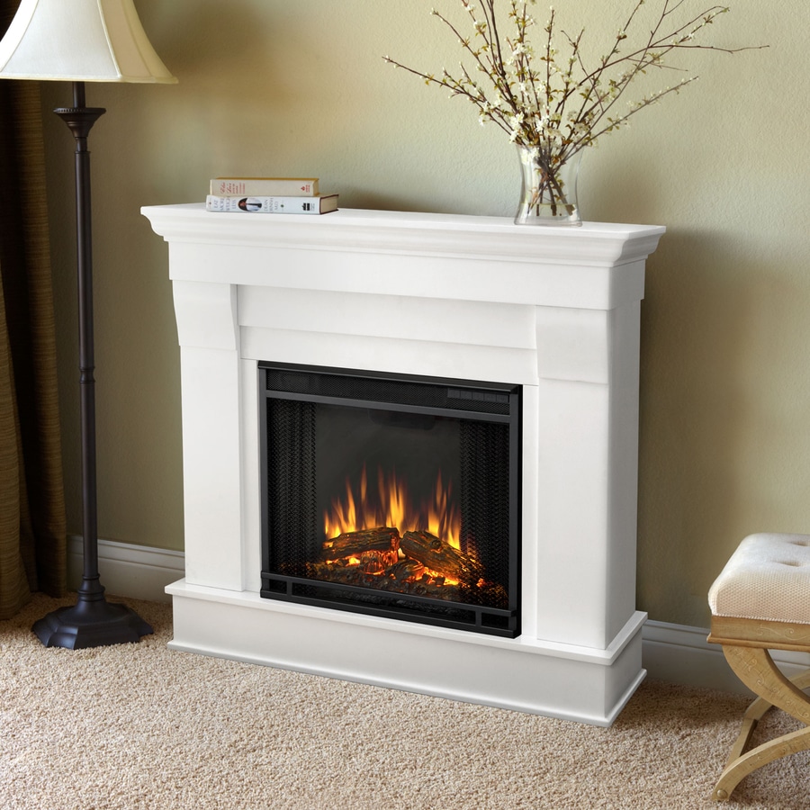 Shop Real Flame 40.9in W White Led Electric Fireplace at