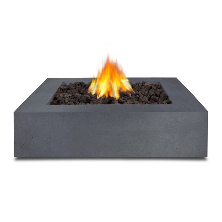 Shop Real Flame 42.25-in W 65000-BTU Flint Gray Concrete ...