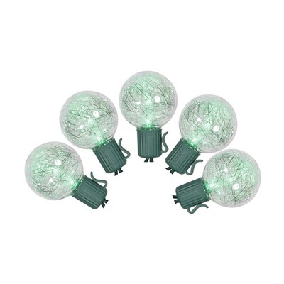 Northlight 25-Count Shimmering Color Changing G40 LED Plug-in Indoor/Outdoor Christmas String ...