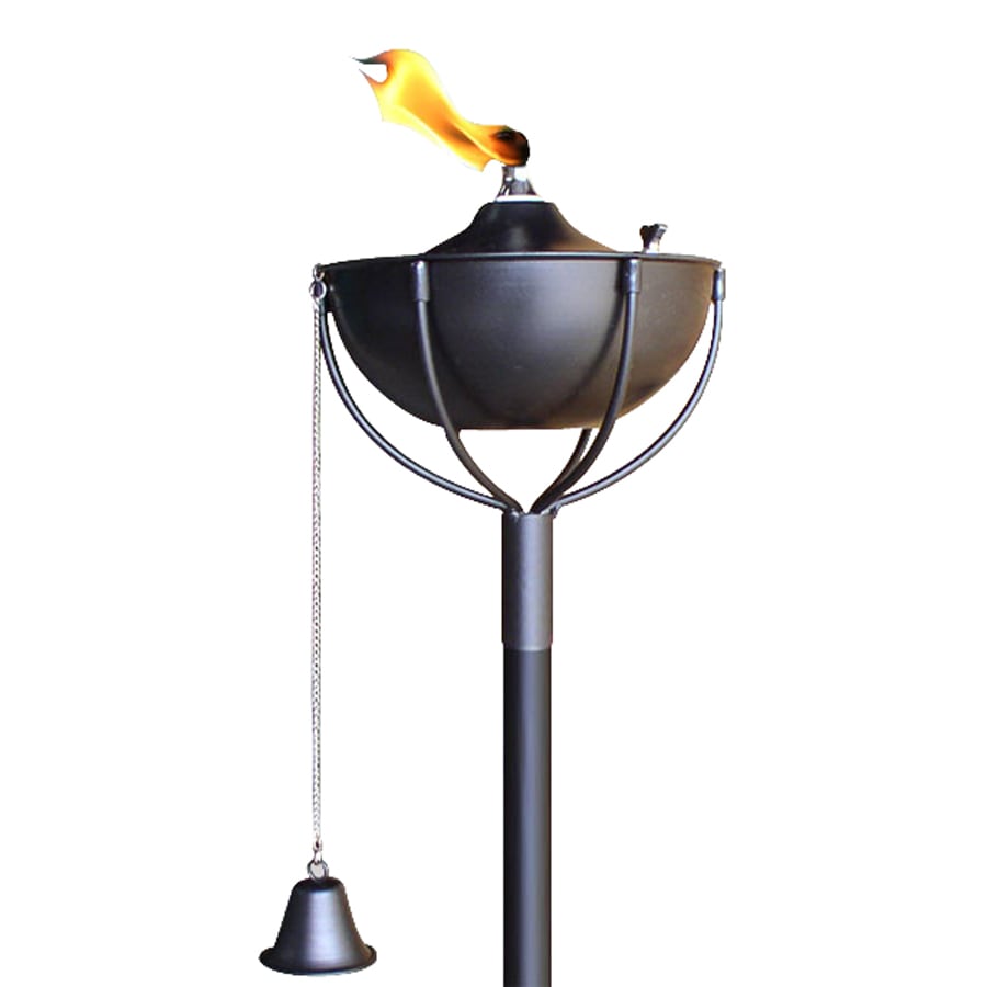 Shop Legends Direct Maui 63-in Ebony Steel Citronella Garden Torch at