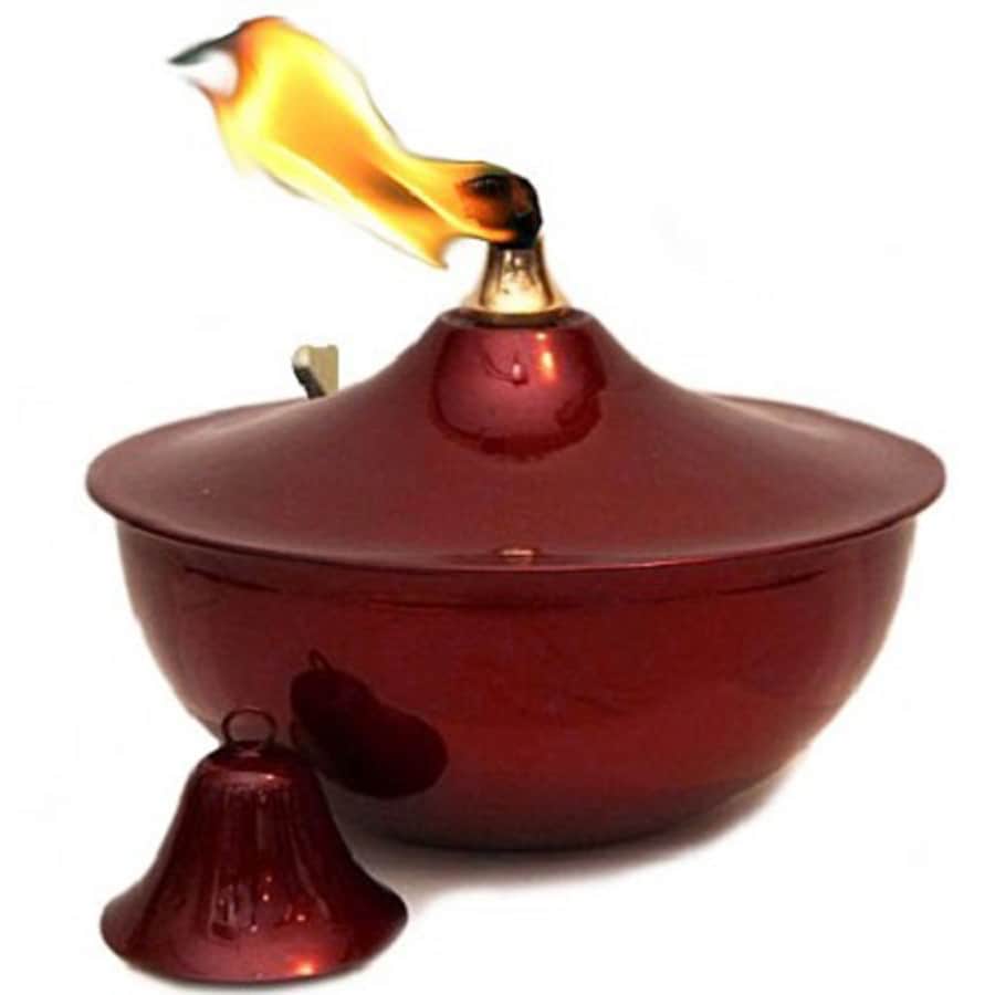 Legends Direct Maui 5-in Cranberry Steel Citronella Tabletop Torch at